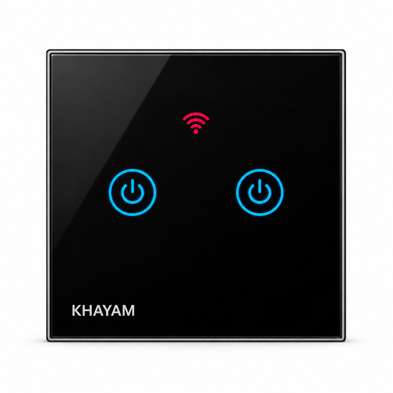 کلید دوپل هوشمند مشکی خیام الکتریک